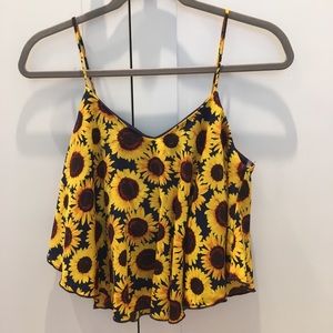 Charlotte Russe Sunflower Tank SZ Small